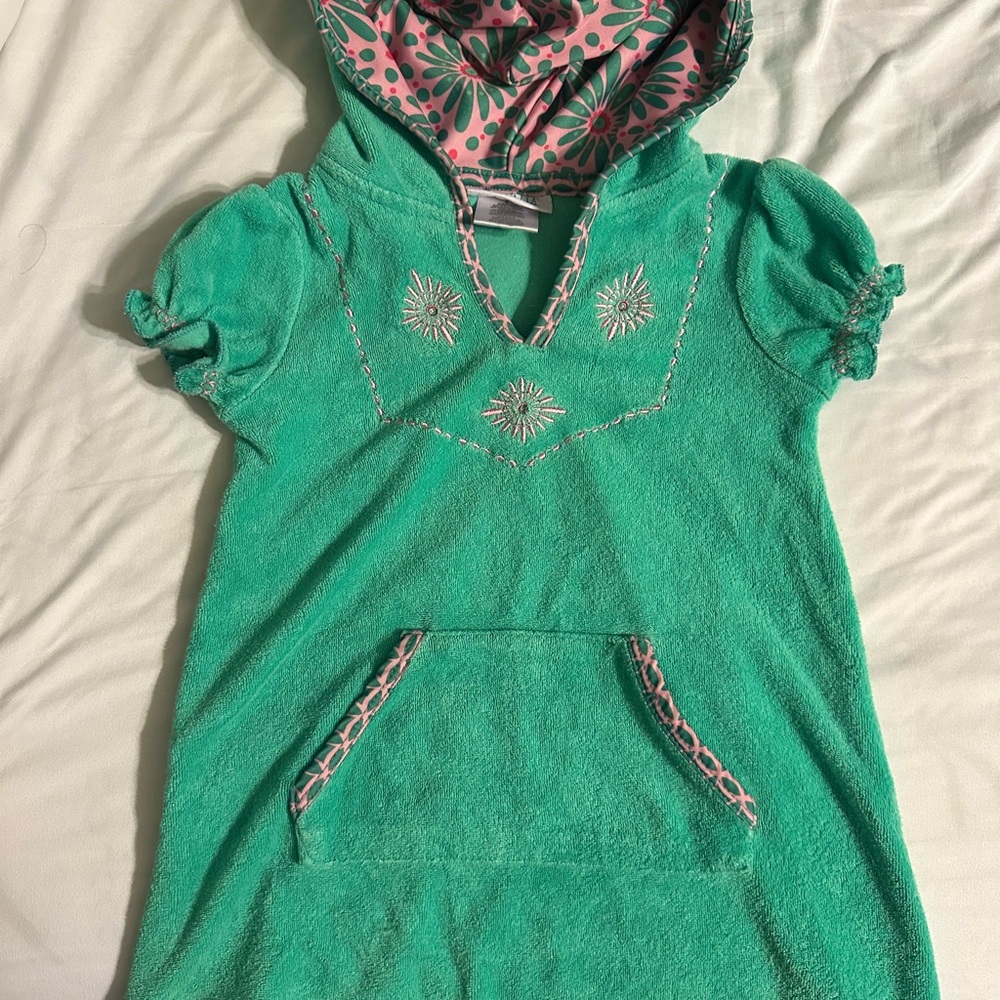 Cabana Beach | Terry Coverup | 2T | | Teal / Pink